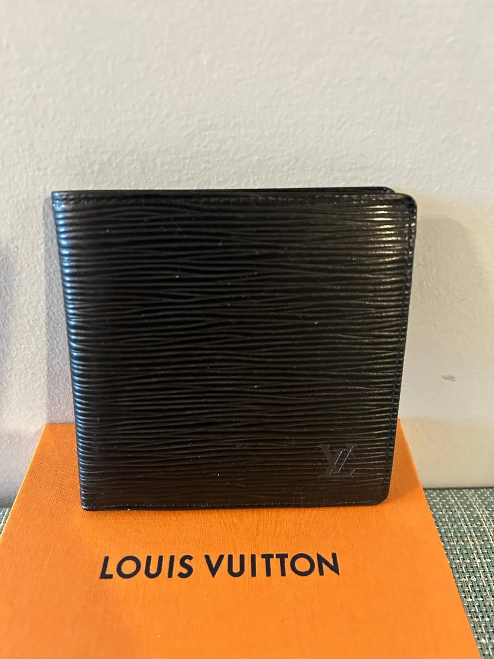 Louis Vuitton Black Epi Leather Card & Key Holder
